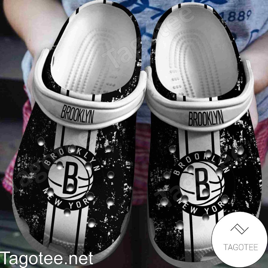 Brooklyn Nets Logo Basketball Team Crocs Clogs