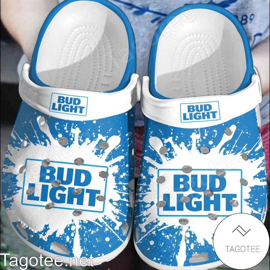 Bud Light Color Splash Crocs Clogs