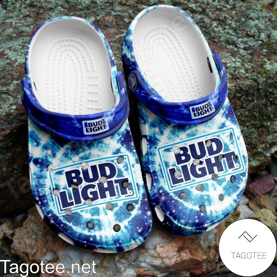 Bud Light Tie Dye Crocs Clogs