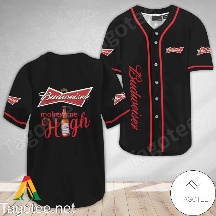 Budweiser Beer Make Me High Baseball Jersey