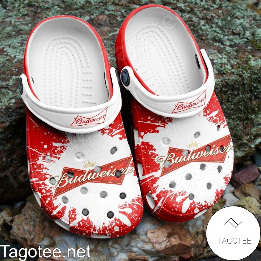 Budweiser Logo Color Splash Crocs Clogs