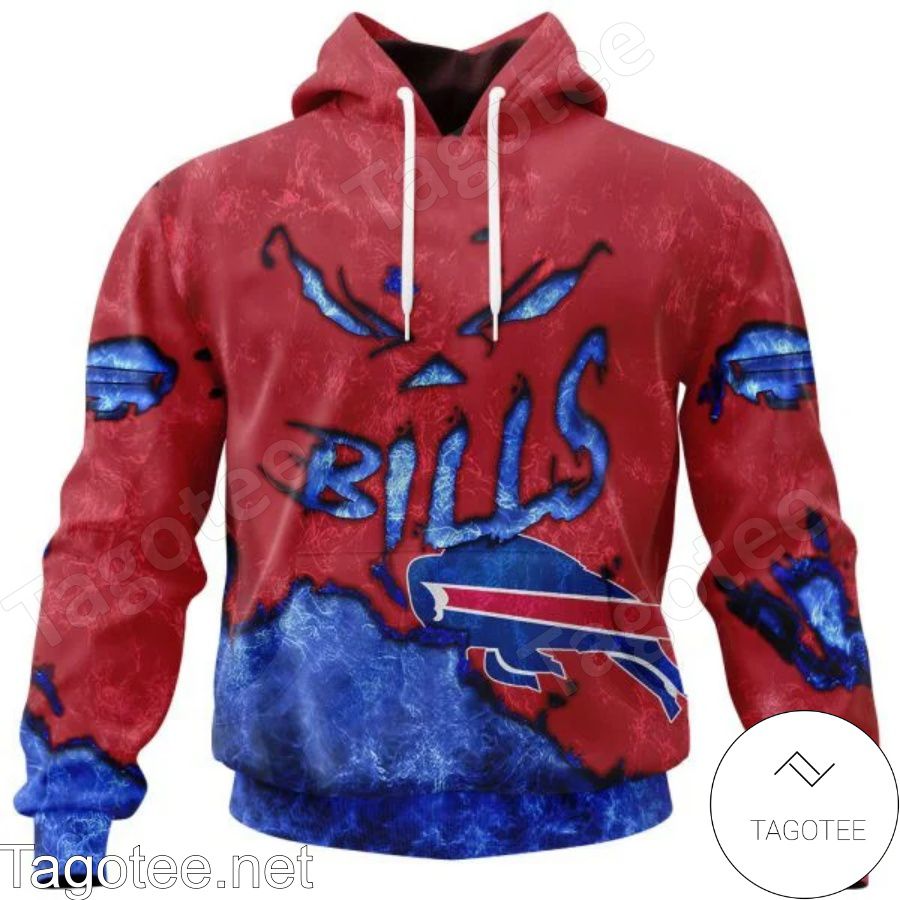 Buffalo Bills Scary Face Halloween Jersey Hoodie, T-shirt