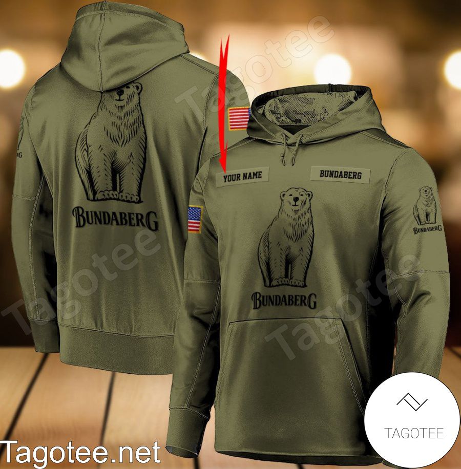 Bundaberg Military Green Personalized Hoodie