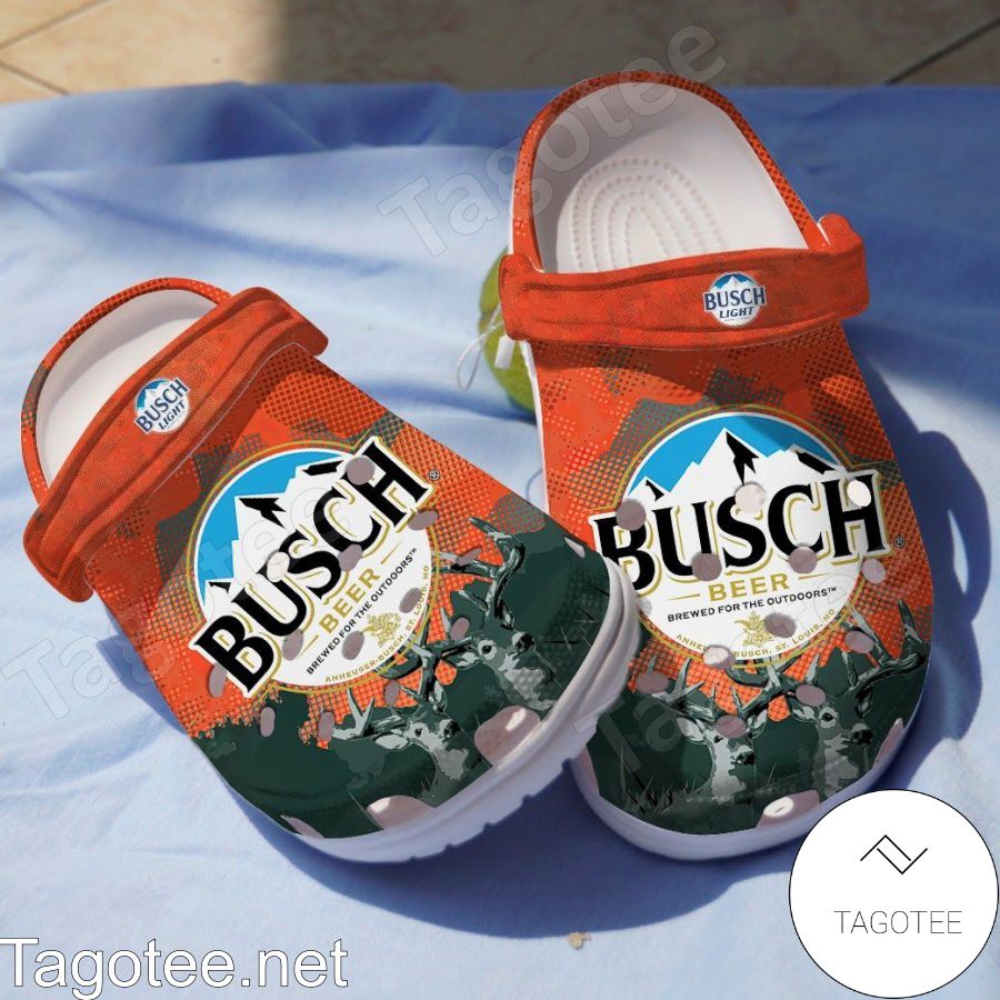 Busch Beer Deer Hunting Crocs Clogs