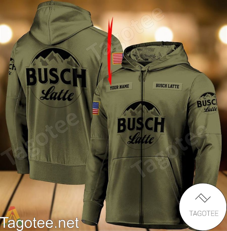 Busch Latte Military Green Personalized Hoodie a