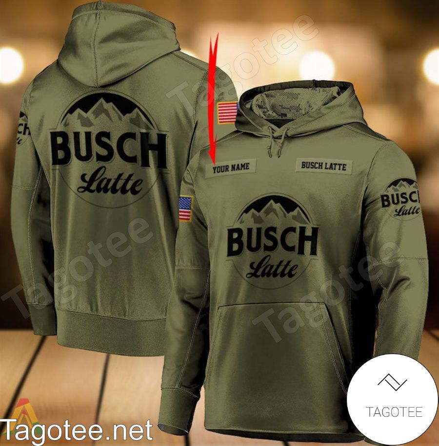 Busch Latte Military Green Personalized Hoodie