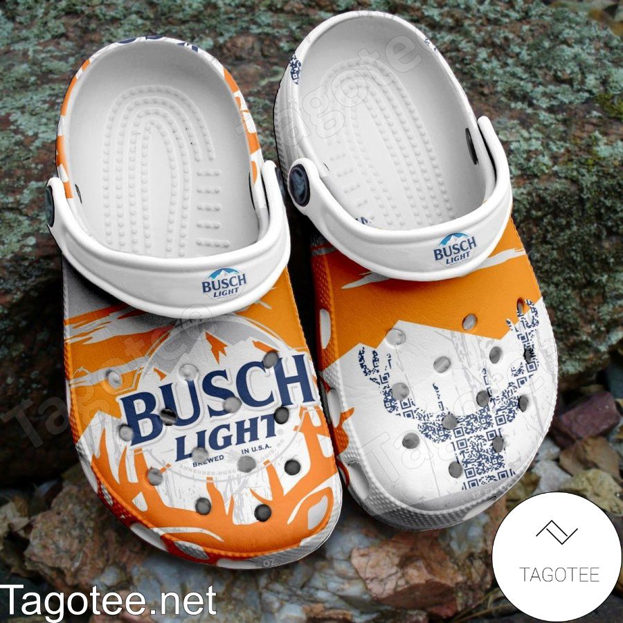 Busch Light Deer Orange Crocs Clogs