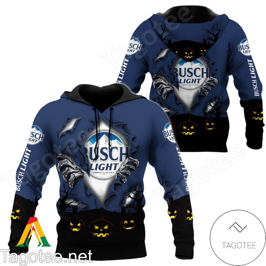 Busch Light Scary Night Halloween Hoodie