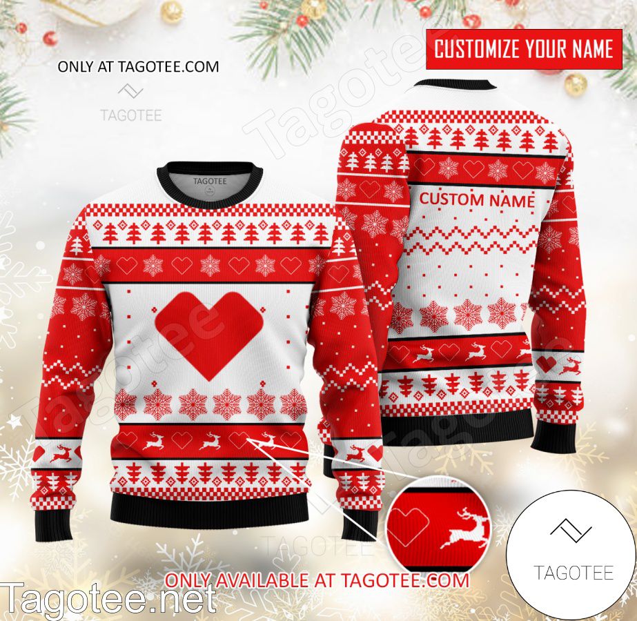 CVS Logo Personalized Ugly Christmas Sweater - EmonShop