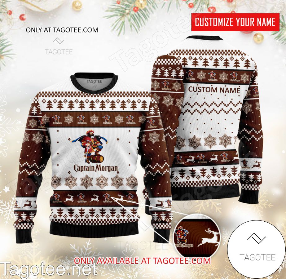 Captain Morgan Logo Personalized Ugly Christmas Sweater - MiuShop