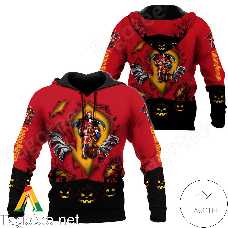 Captain Morgan Scary Night Halloween Hoodie