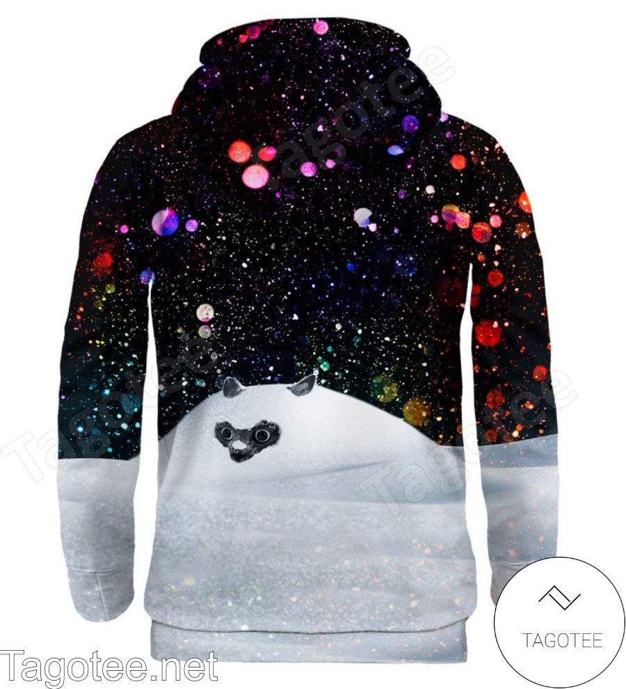 Cat Cocaine Everywhere Let It Snow Hoodie a