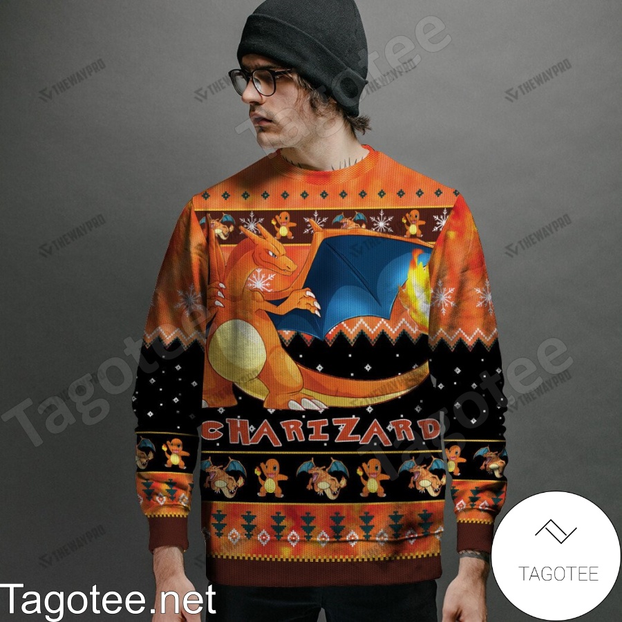 Charizard Pokemon Ugly Christmas Sweater a