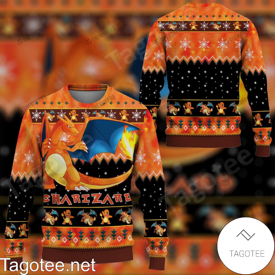 Charizard Pokemon Ugly Christmas Sweater