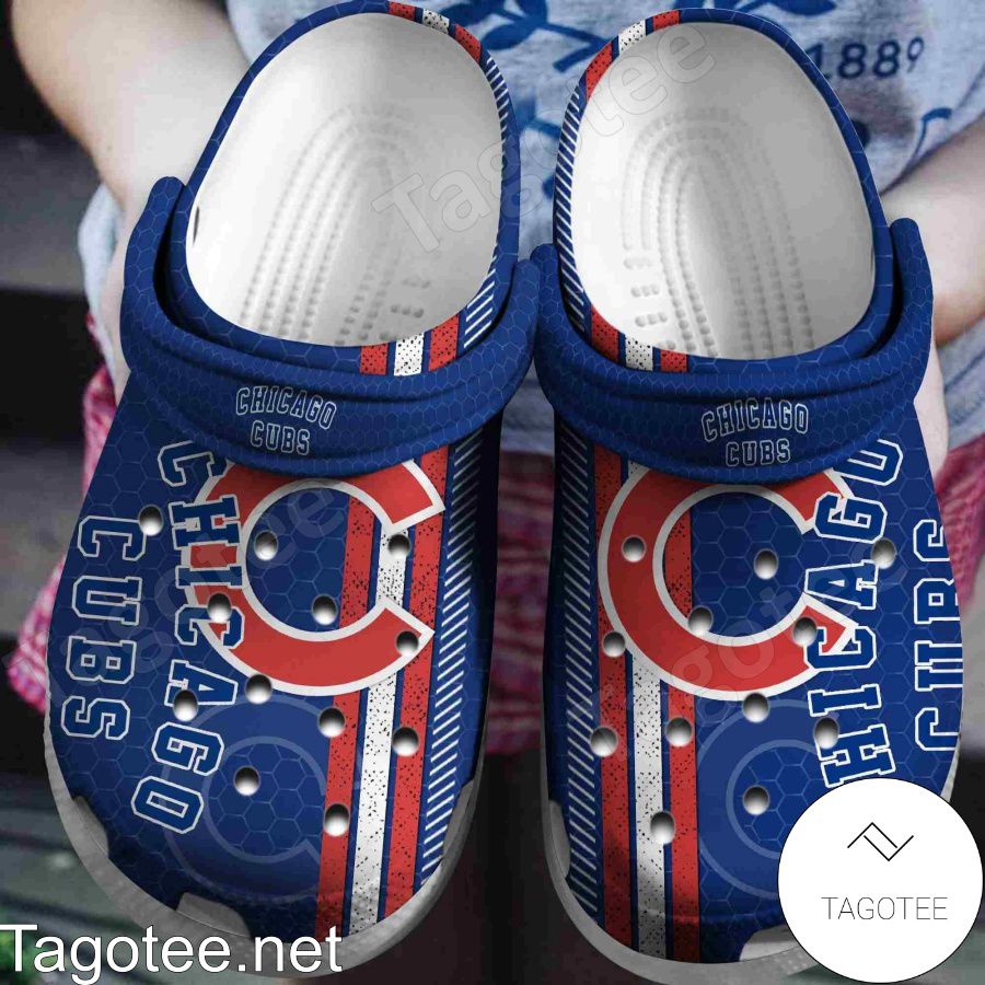 Chicago Cubs Hive Pattern Crocs Clogs