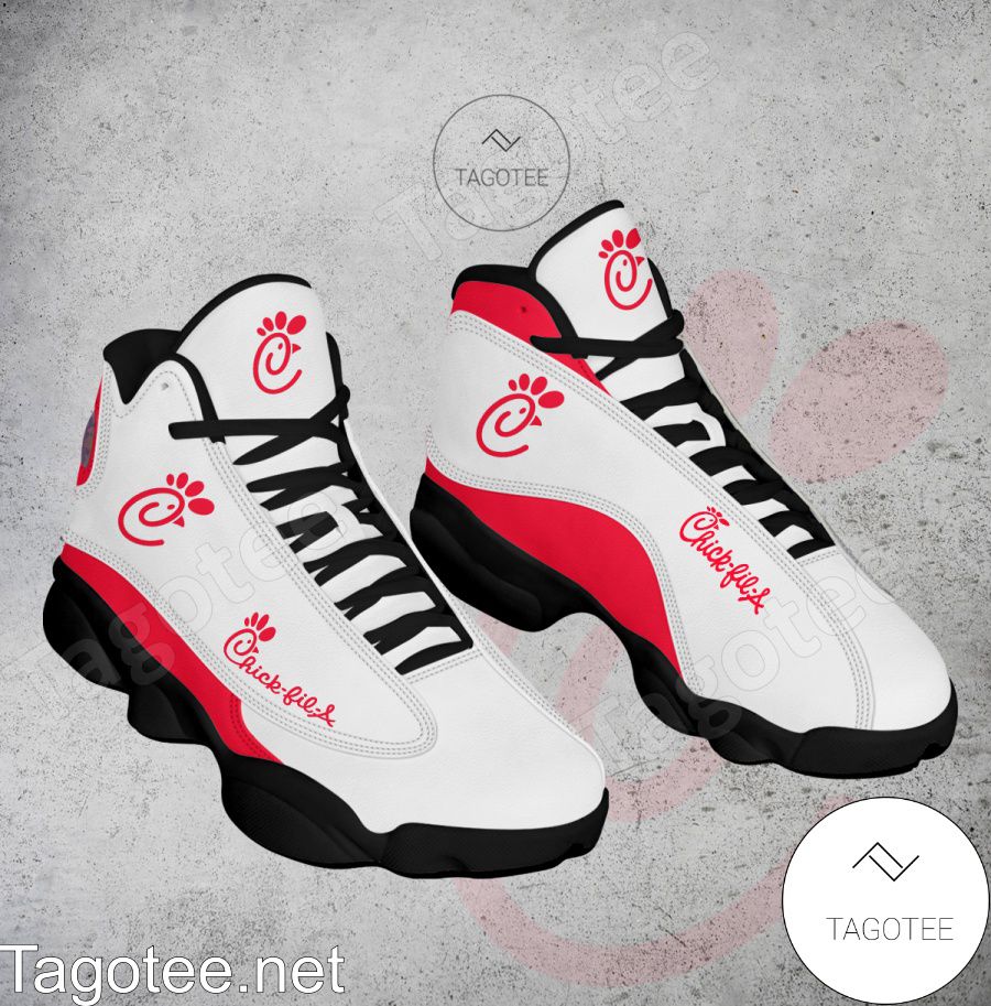 Chick-fil-A Logo Air Jordan 13 Shoes - EmonShop a