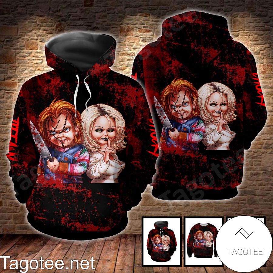 Chucky And Tiffany Blood Black T-shirt, Hoodie