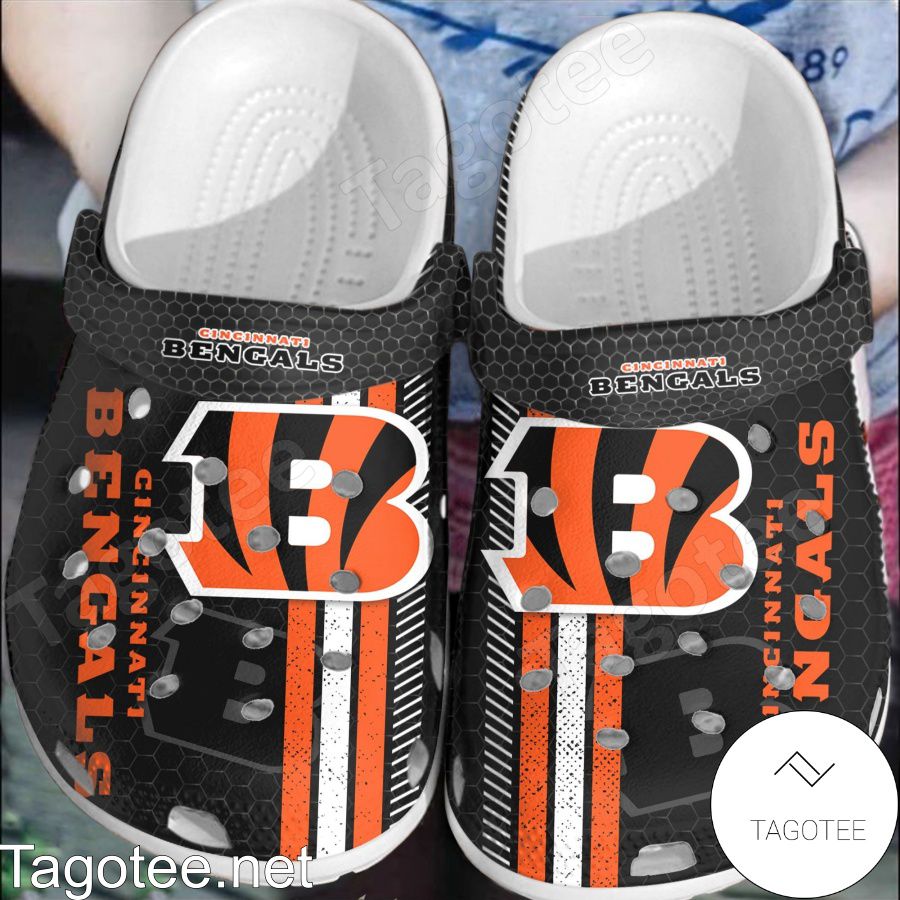 Cincinnati Bengals Hive Pattern Crocs Clogs