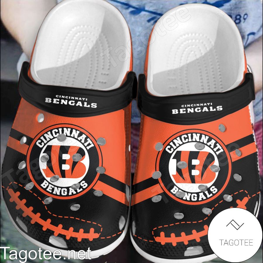 Cincinnati Bengals Logo Football Crocs Clogs