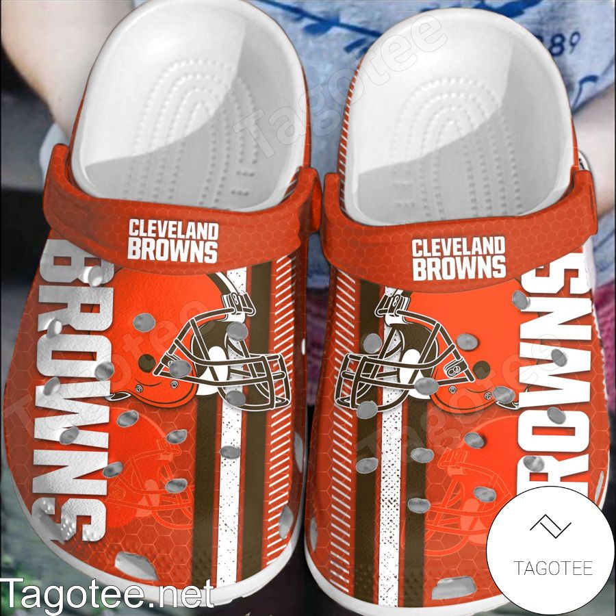 Cleveland Browns Hive Pattern Crocs Clogs