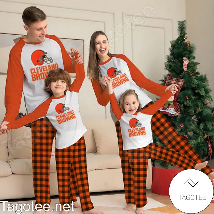 Cleveland Browns NFL Buffalo Plaid Pajamas Set