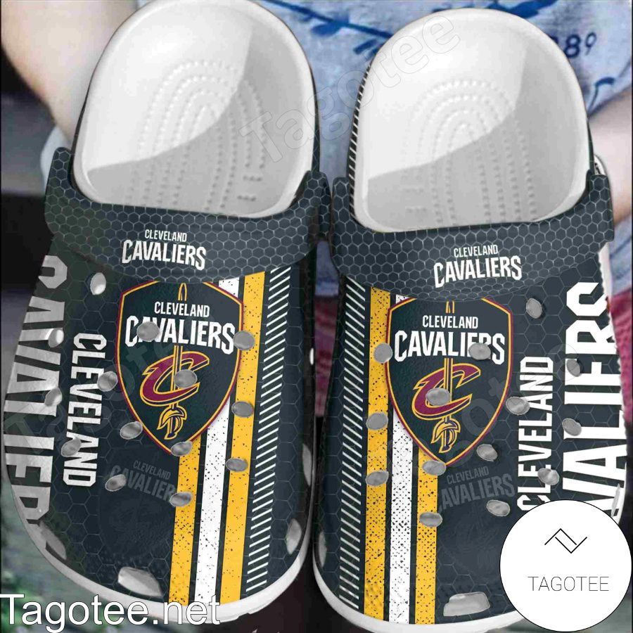 Cleveland Cavaliers Hive Pattern Crocs Clogs