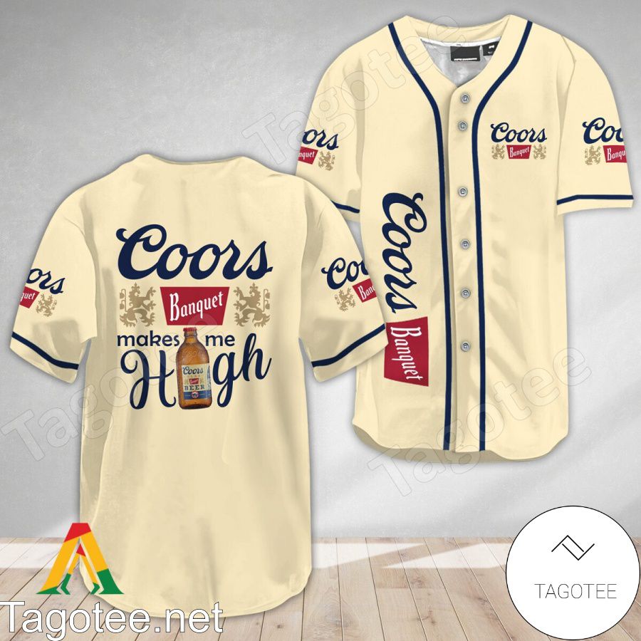 Coors Banquet Make Me High Baseball Jersey