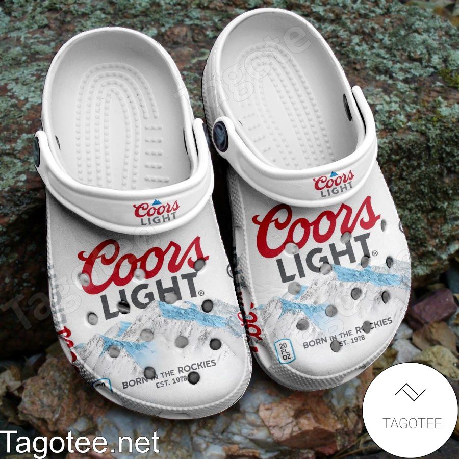 Coors Light Beer Brand Crocs Clogs