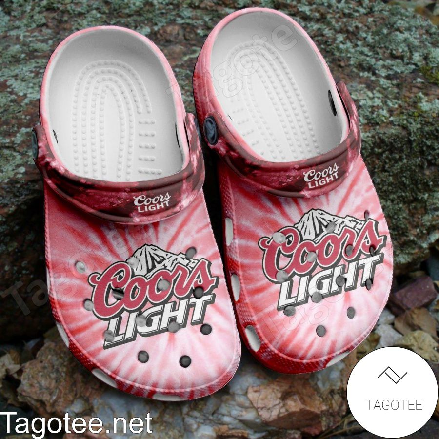 Coors Light Tie Dye Crocs Clogs