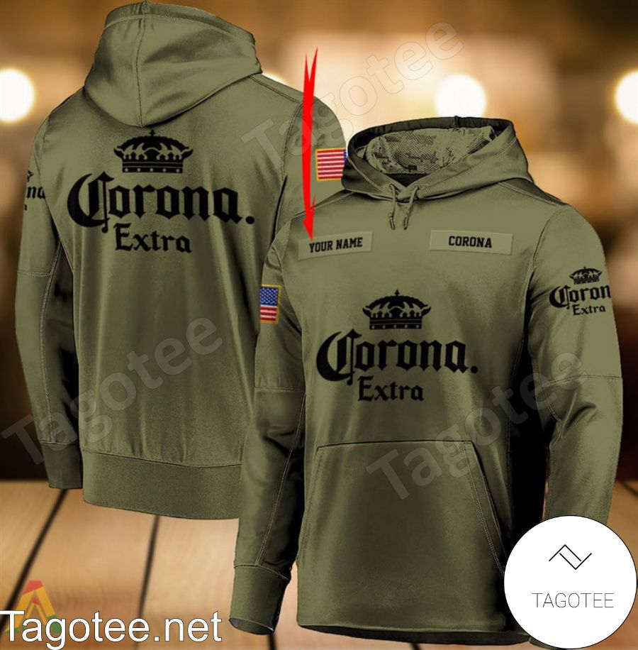 Corona Extra Military Green Personalized Hoodie