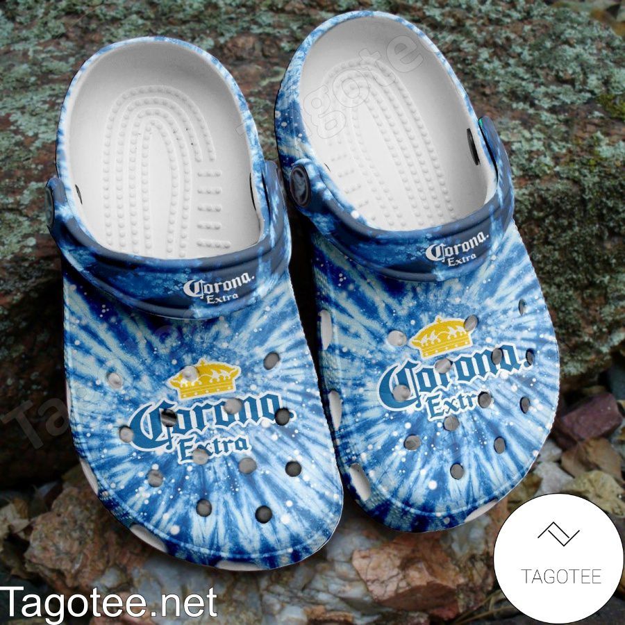 Corona Extra Tie Dye Crocs Clogs