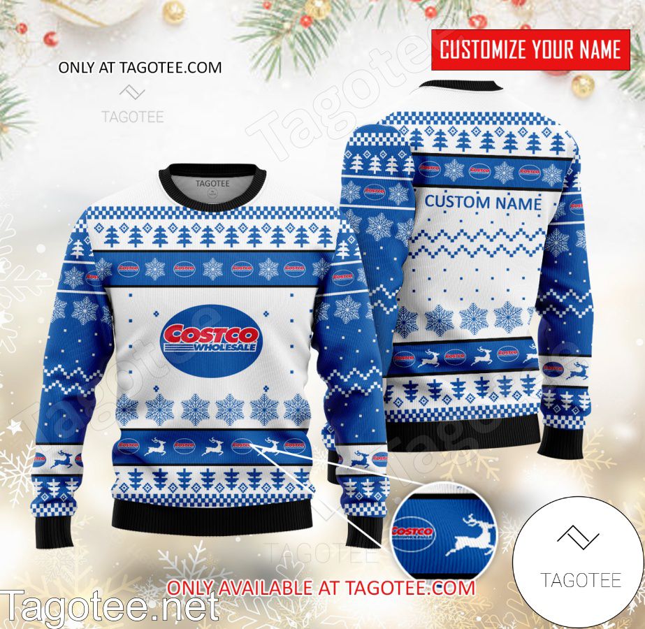 Costco Logo Personalized Ugly Christmas Sweater - EmonShop