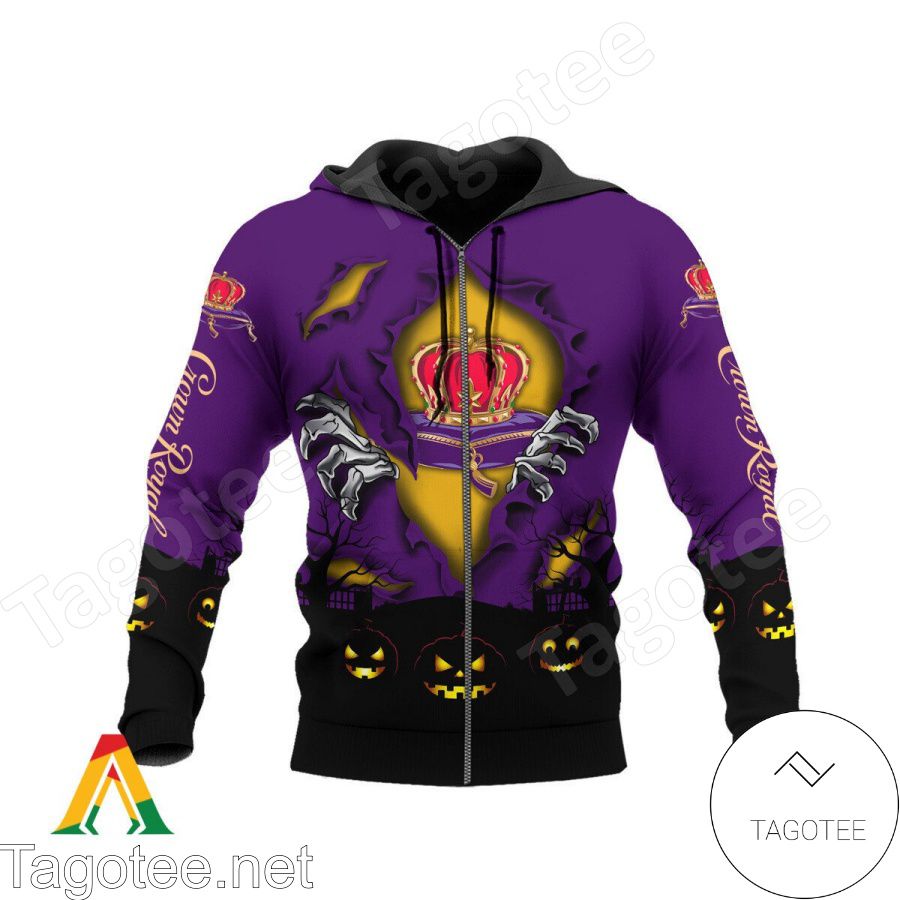 Crown Royal Scary Night Halloween Hoodie a