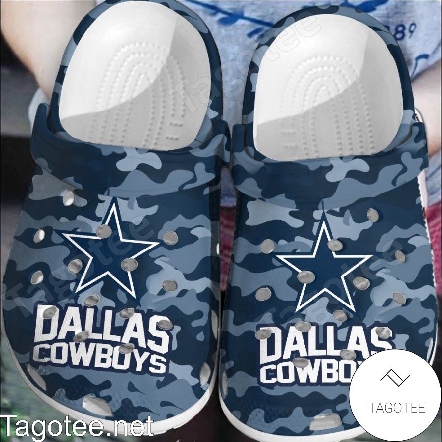 Dallas Cowboys Camouflage Crocs Clogs