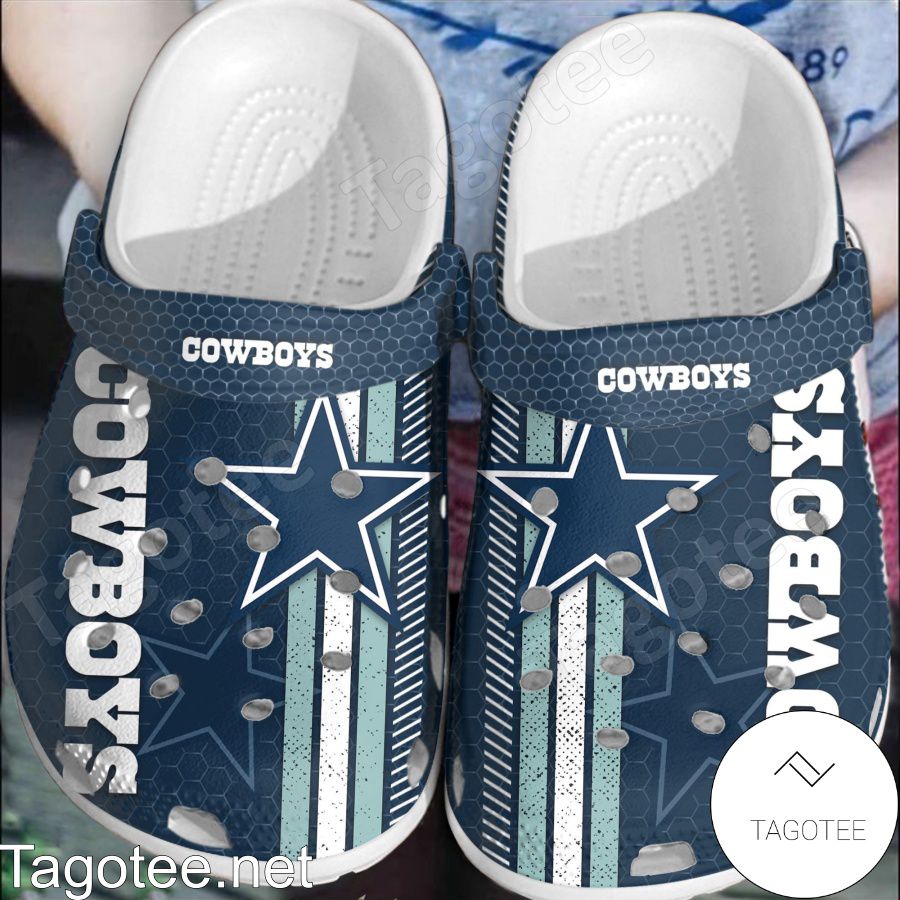 Dallas Cowboys Hive Pattern Crocs Clogs