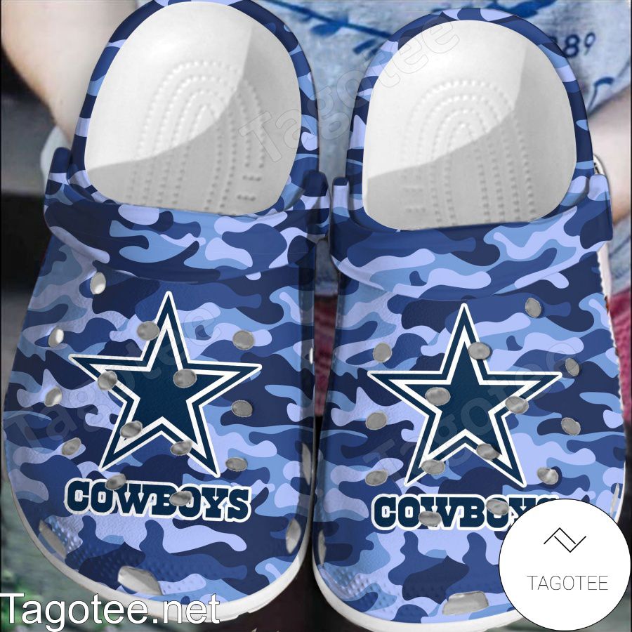 Dallas Cowboys Logo Camouflage Crocs Clogs