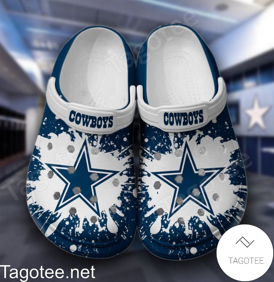 Dallas Cowboys Logo Color Splash Crocs Clogs