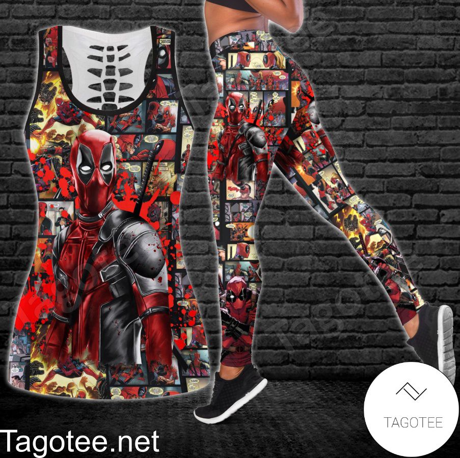 Deadpool Marvel Comic Shirt, Tank Top And Leggings