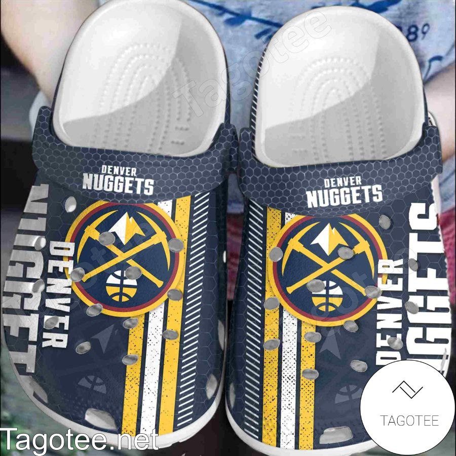 Denver Nuggets Hive Pattern Crocs Clogs