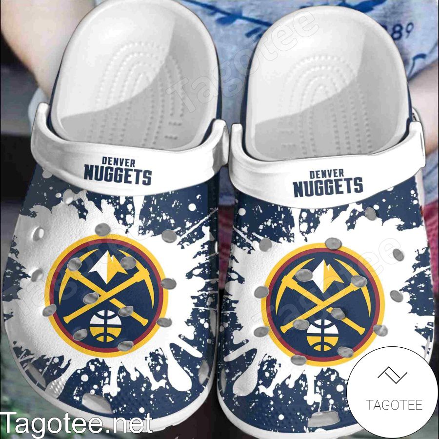 Denver Nuggets Logo Color Splash Crocs Clogs