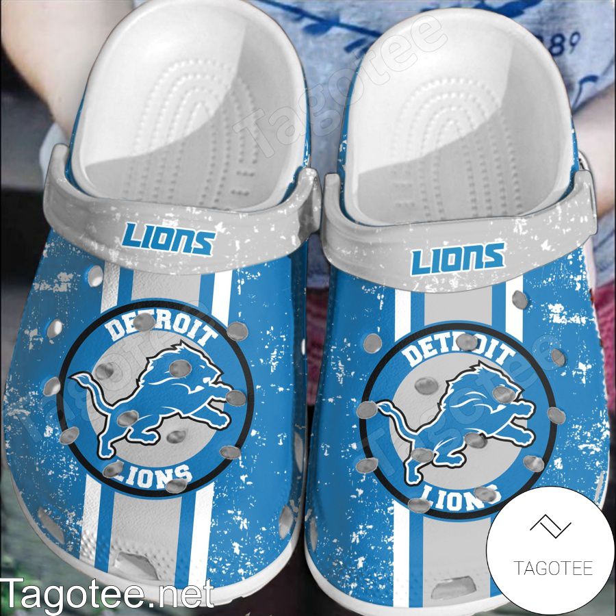 Detroit Lions Logo Football Team Crocs Clogs