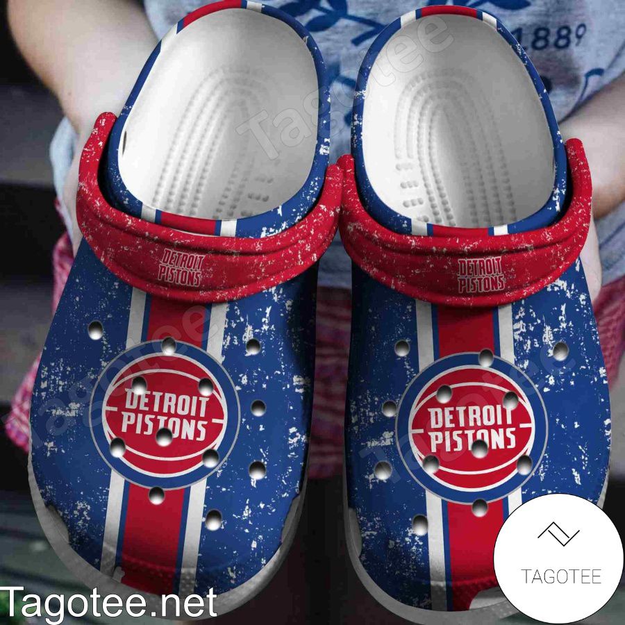 Detroit Pistons Logo Basketball Team Crocs Clogs