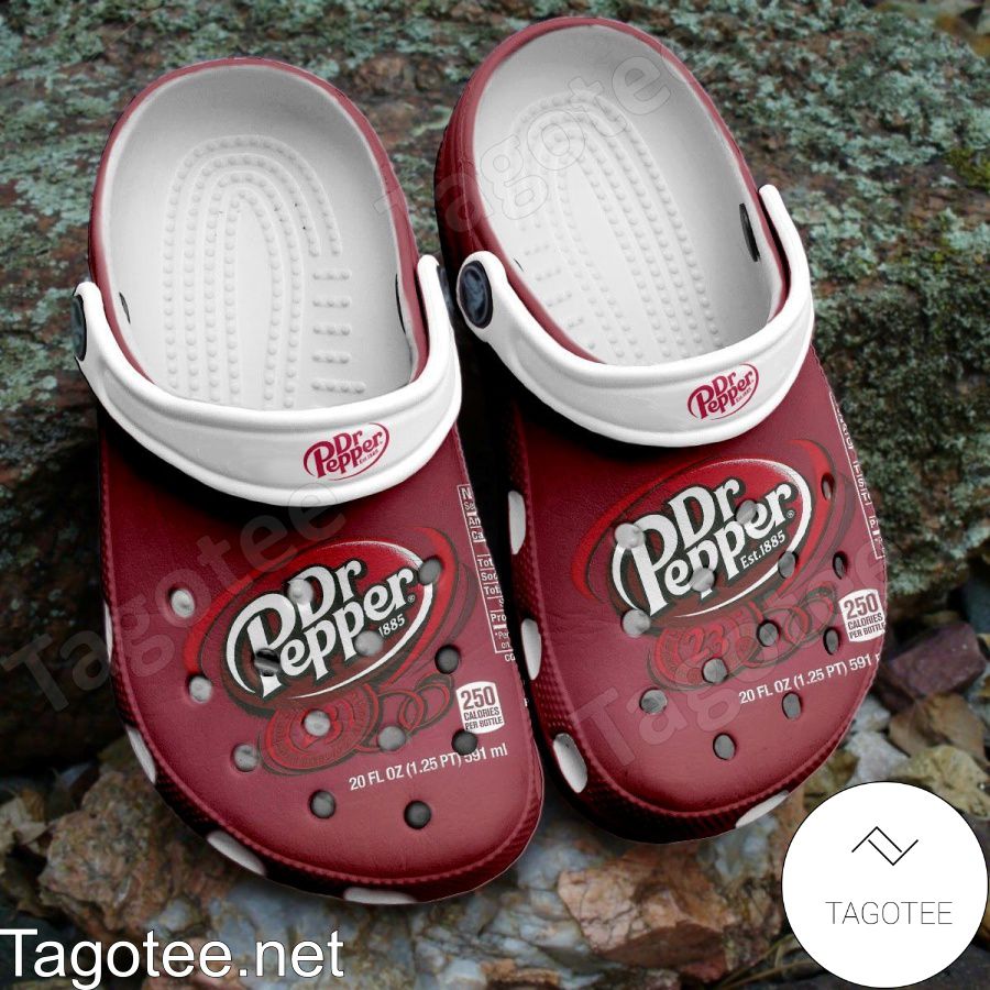 Dr Pepper Drinking Label Crocs Clogs