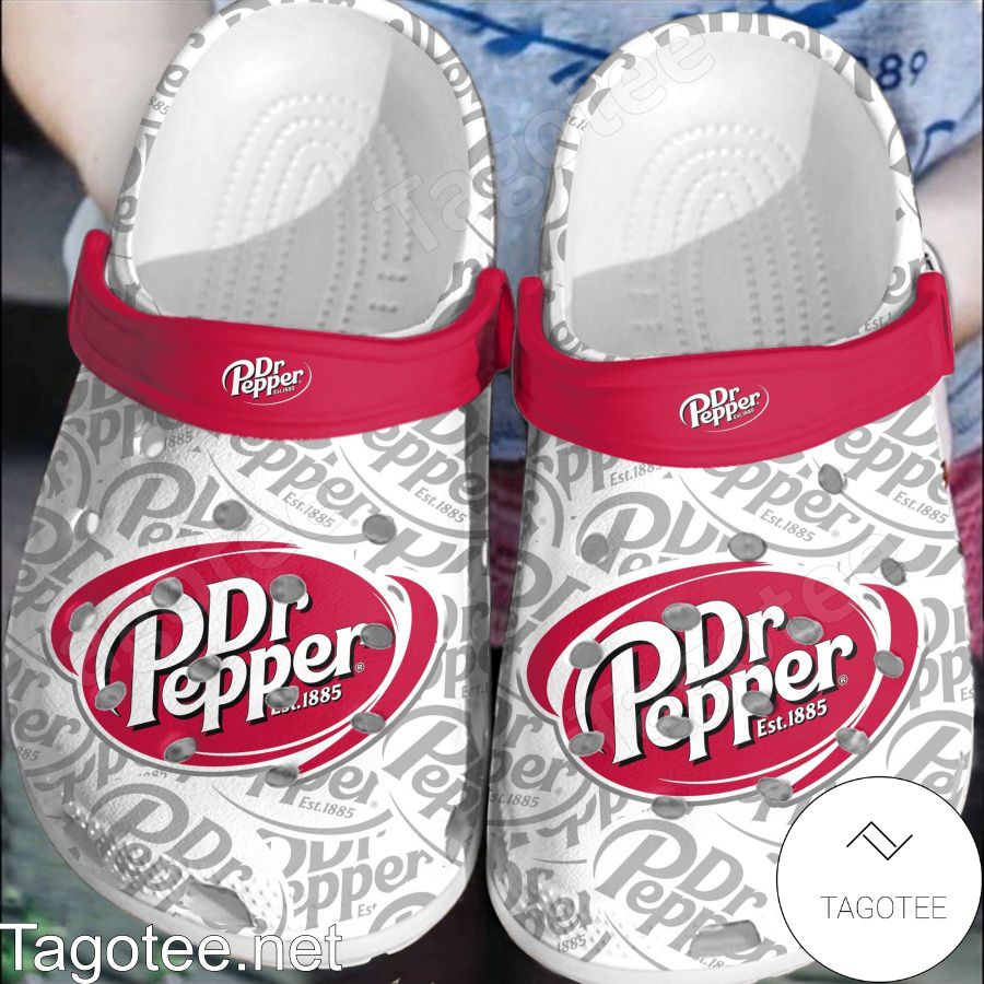 Dr Pepper Est 1885 Drinking Crocs Clogs