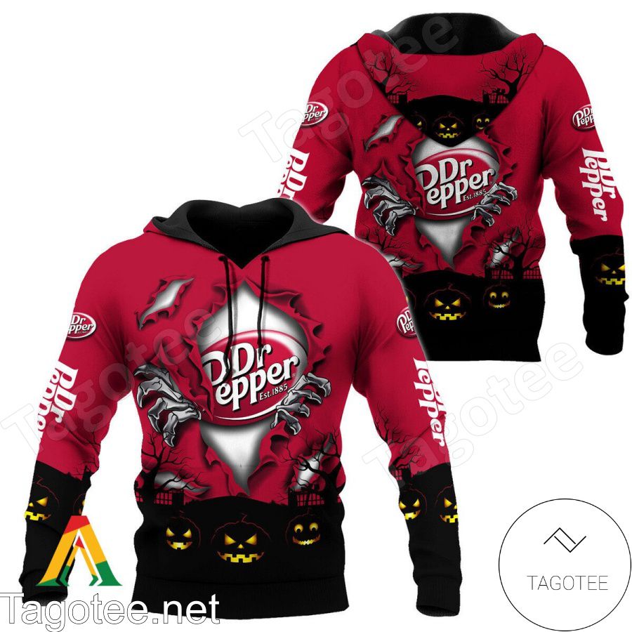 Dr Pepper Scary Night Halloween Hoodie