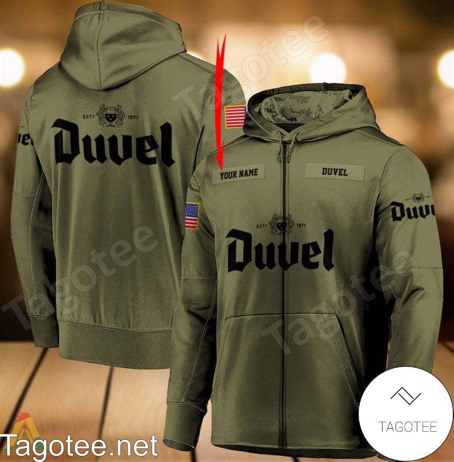 Duvel Beer Military Green Personalized Hoodie a