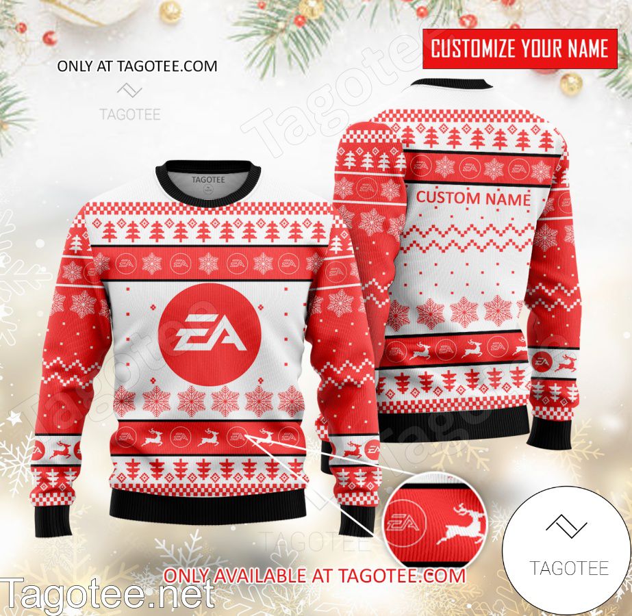 Electronic Arts Inc Logo Personalized Ugly Christmas Sweater - EmonShop