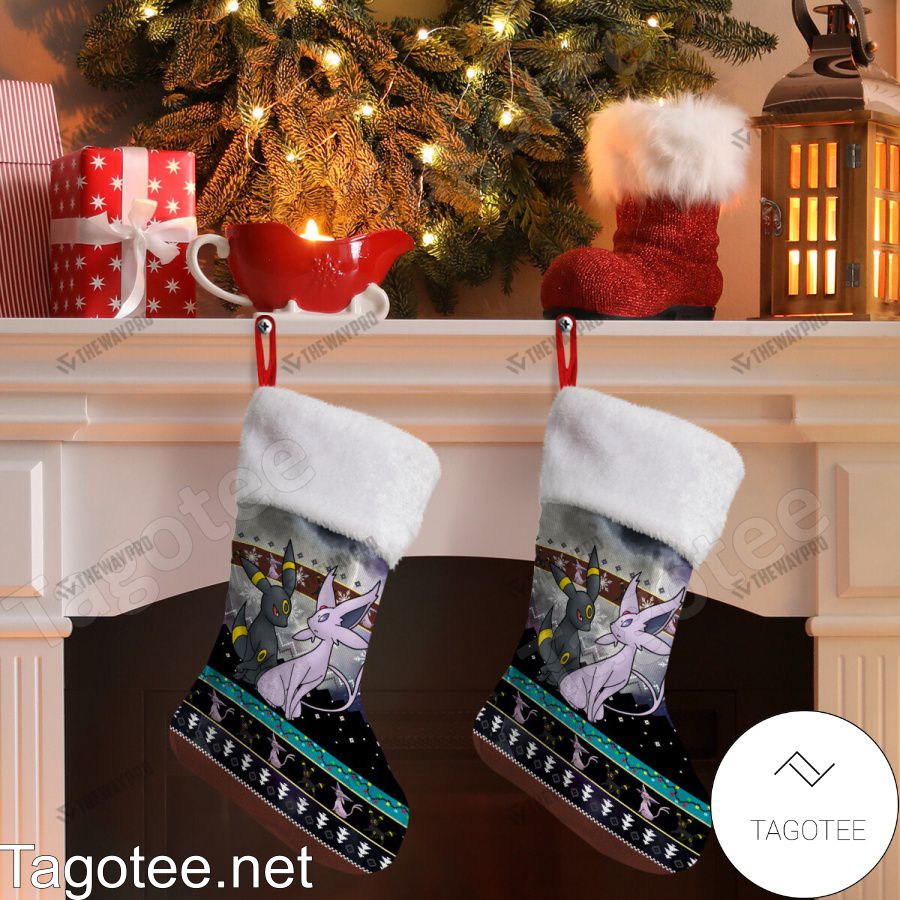 Espeon Umbreon Pokemon Christmas Stocking a