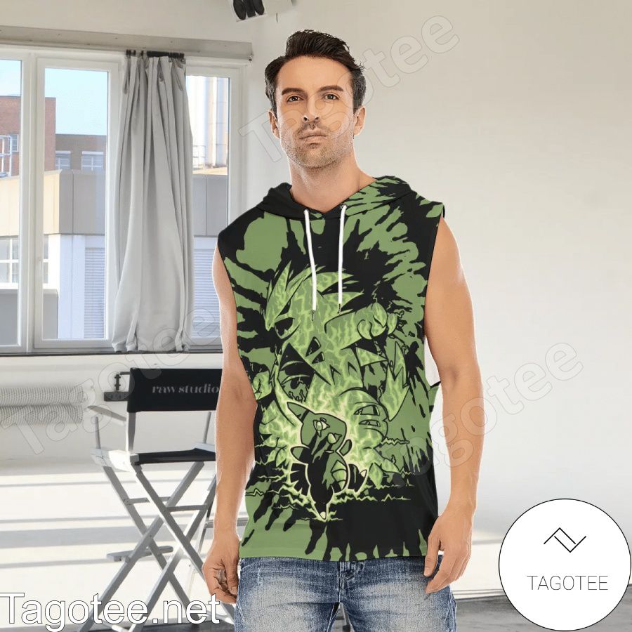 Evolve Larvitar Within Tyranitar Custom Hooded Tank Top