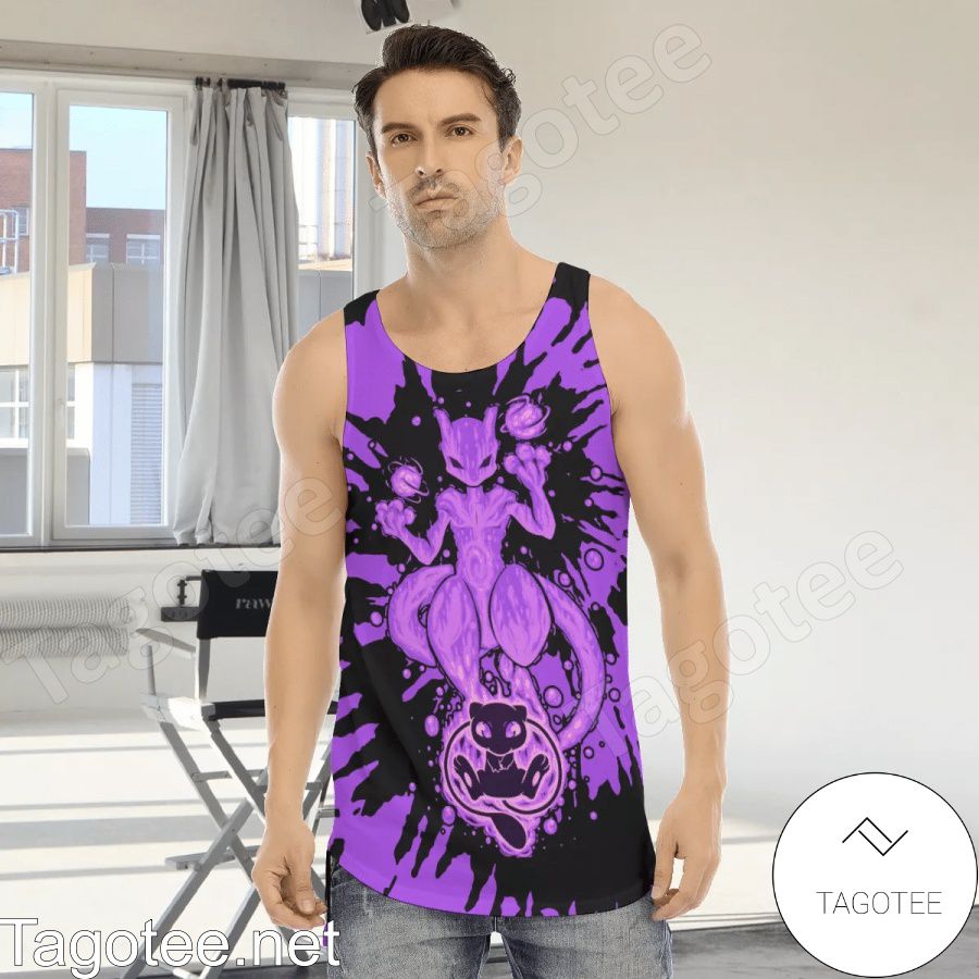 Evolve Mew Within Mewtwo Pokemon Tank Top